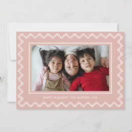 クロスステッチ枠ハッピーホリデーズクリスマスカード シーズンカード