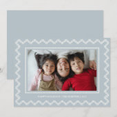 クロスステッチ枠ハッピーホリデーズクリスマスカード シーズンカード (正面/裏面)