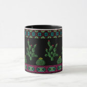 クロスステッチ部族刺繍 メキシカ マグカップ (中央)