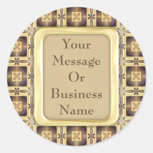 クロスステッチ ラウンドシール (正面)