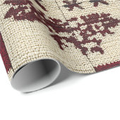 クロスステッ素朴チ・パッチワーク | フォークホリデーモチーフ ラッピングペーパー (ロールコーナー)