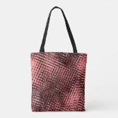 クロスストリークと桃またはサーモンの汚れ トートバッグ (裏面)