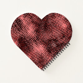 クロスストリークと桃またはサーモンの汚れ ノートブック