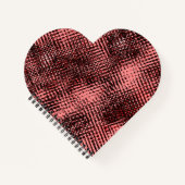 クロスストリークと桃またはサーモンの汚れ ノートブック (正面)