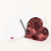 クロスストリークと桃またはサーモンの汚れ ノートブック (内部)