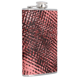 クロスストリークと桃またはサーモンの汚れ フラスク