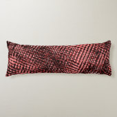 クロスストリークと桃またはサーモンの汚れ ボディピロー (正面)