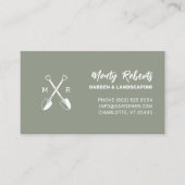 クロススペードロゴガーデン造園マッドグリーン | 名刺 (正面)