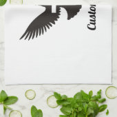 クロスタオルで鳩 キッチンタオル (折り畳み)