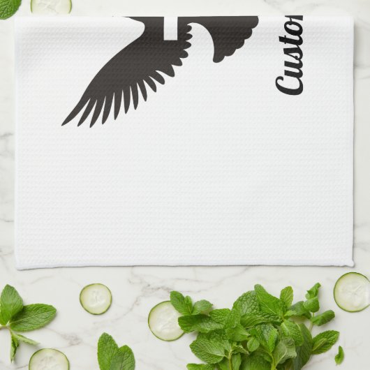 クロスタオルで鳩 キッチンタオル (折り畳み)