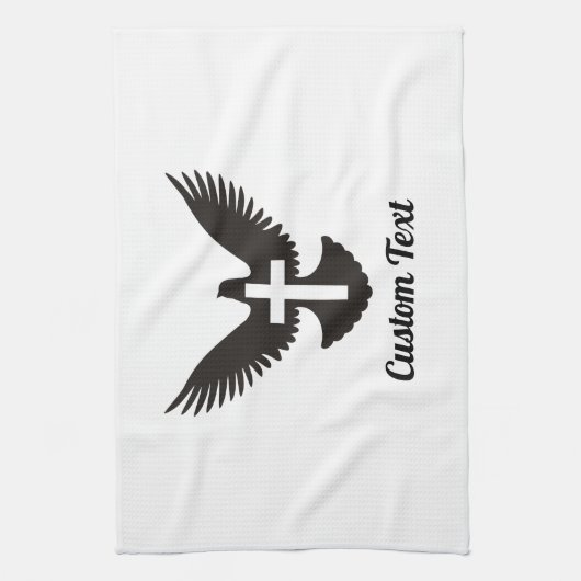 クロスタオルで鳩 キッチンタオル (縦)