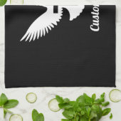 クロスタオルで鳩 キッチンタオル (折り畳み)