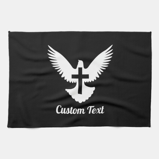 クロスタオルで鳩 キッチンタオル (横)