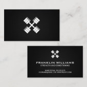 クロスダンベル |パーソナルトレーナー 名刺 (正面/裏面)