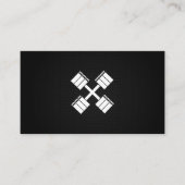 クロスダンベル |パーソナルトレーナー 名刺 (正面)