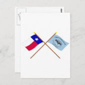 クロステキサス州・アンド・ニューオーリンズ・グレイズ・フラグ ポストカード (正面/裏面)