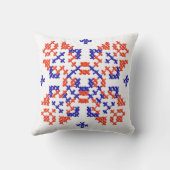 クロステッチウクライナスタイル クッション (裏面)