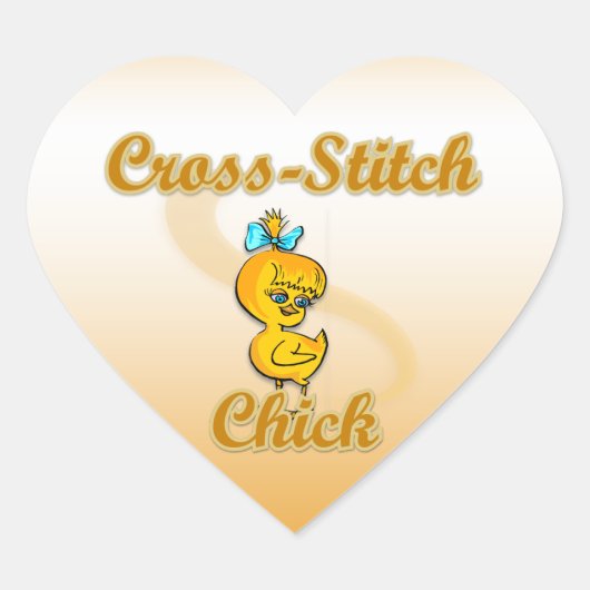 クロステッチクリック ハートシール (正面)