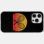 クロステニスラケットレトロ80sサンヴィンテージグラフ Case-Mate iPhoneケース (裏面 (横))