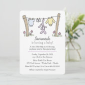 クロステラ男女兼用インベビーシャワー招待状 招待状 (スタンド正面)