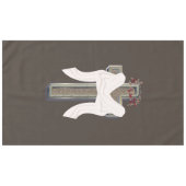 クロステーブルクロス家庭リネンブラウン背景 テーブルクロス (正面(横))