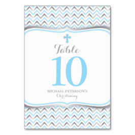 クロステーブル番号-青と銀 テーブルナンバー