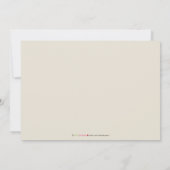 クロステ男女兼用ラインベビーシャワー招待状 招待状 (裏面)