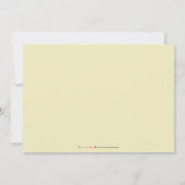 クロステ男女兼用ラインベビーシャワー招待状 招待状 (裏面)