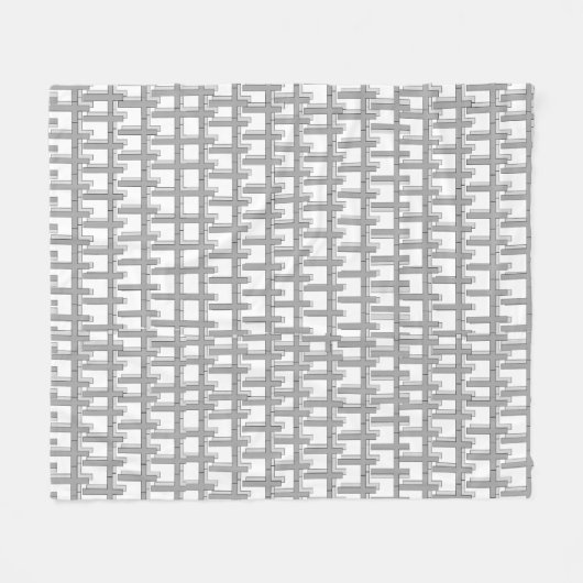 クロスデザインフリースブランケットギフトに最適 フリースブランケット (正面(横))