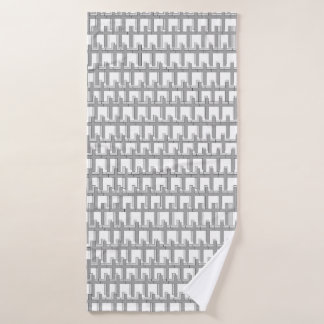 クロスデザイン付きバスユニークタオル バスタオル