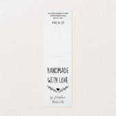 クロストウィッグ&ハート手作りつるラベル 名刺 (外部フラット)