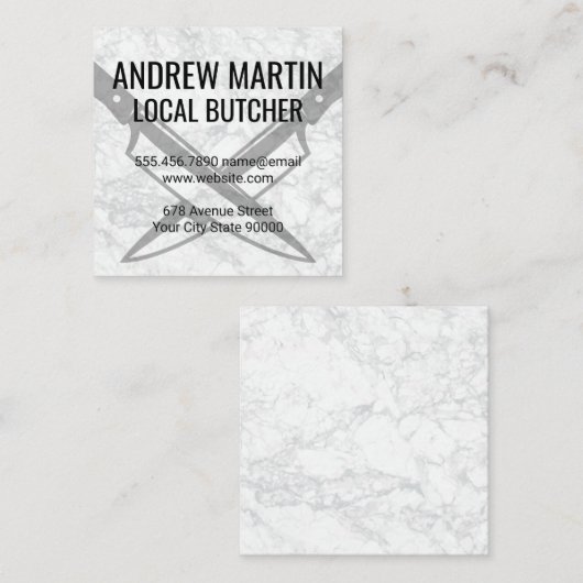 クロストナイフ スクエア名刺 (正面/裏面)