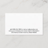 クロストナイフ |金属の背景 名刺 (裏面)