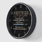 クロスドレスデンのファンの剣 壁時計 (傾斜)