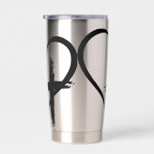 クロスハート記号 保温保冷タンブラー (右面)