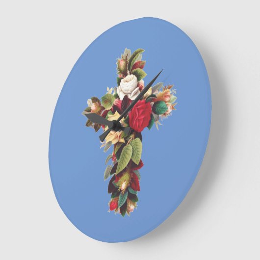 クロスバラ ラージ壁時計 (傾斜)