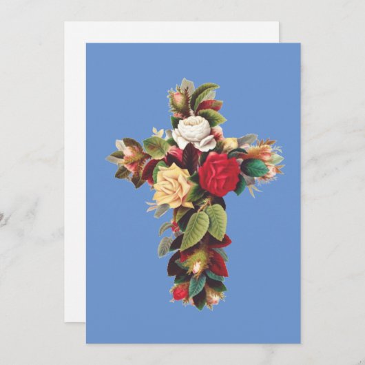 クロスバラ 招待状 (正面/裏面)