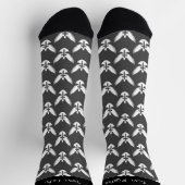クロスパターンソックス付き鳩 ソックス (上部)