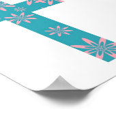 クロスパターン（の模様が）ある ポスター (角)