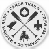 クロスパドル2024ステッカー シール (正面)