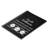 クロスパーソナライズされたカントリーランニングズのコーチノート ノートブック (左側)