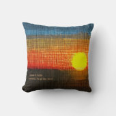 クロスパーソナライズされたステッチアートサンセット クッション (正面)