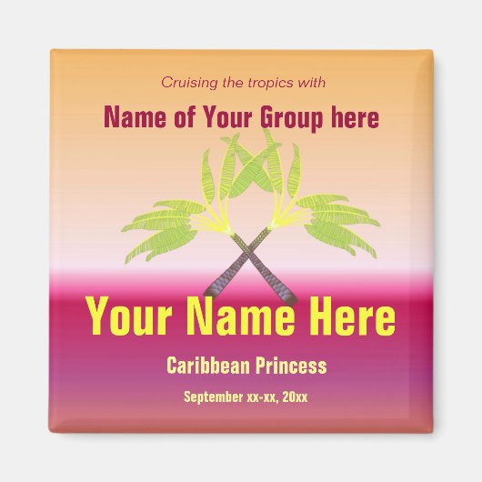 クロスパームズグルー[クルーズ マグネット (正面)