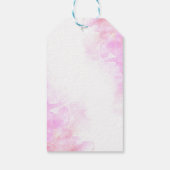 クロスピンクフローララン感謝していク花 ギフトタグ (裏面)