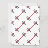 クロスフィットテーマフィットネストレーニングジム誕生日パーティー 招待状 (裏面)