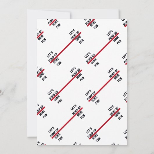 クロスフィットテーマフィットネストレーニングジム誕生日パーティー 招待状 (裏面)