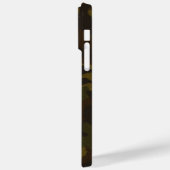 クロスフェイクブラウンとグリーン迷彩柄の背景軍隊 Case-Mate iPhoneケース (裏面 / 左)