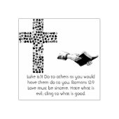 クロスフェイスホープ愛信じ運命の運命を願う ラバースタンプ (インプリント)