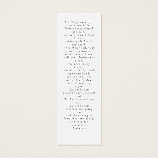 クロスフォトメモリアル葬儀祈りの言葉ブックマーク (裏面)