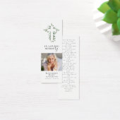 クロスフォトメモリアル葬儀祈りの言葉ブックマーク (デスク)